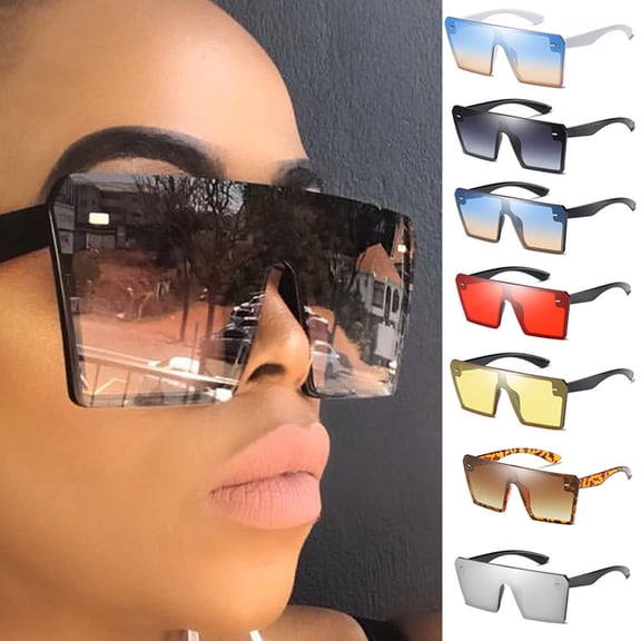 Miorin Under $5 Fashion Sunglasses for Women and Men Vintage Retro Sun Glasses Multicolor Frame Black Lens Sunglasses
