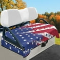 thumbnail image 2 of Yuyamidu American Flag Golf Cart Seat Covers Winter Warm Golf Carts Seat Blanket 4th of July Club Car Seat Towel Covers Comfortable Breathable, 2 of 8