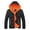 Orange*, variant on RUTAYY Men's Hooded Jacket Winter Casual Solid Color Long Sleeve Zipper with Pocket Coat Fashion Vacation Tops