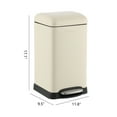 thumbnail image 7 of happimess Betty Retro Mini 3.2-Gallon Step-Open Trash Can, Limestone Beige, HPM1012J, 7 of 7