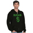 thumbnail image 4 of Cool Rich Man Dollar Sign Money Zip Hoodie Sweatshirt Men Brisco Brands S, 4 of 6
