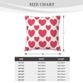 thumbnail image 4 of ZICANCN Valentin Pink Heart Pattern Decorative Throw Pillow Covers, Bed Couch Sofa Decorative Knit Pillow Covers for Living Room Farmhouse, 20"x20", 4 of 8