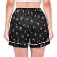 thumbnail image 2 of Women's Silk Pajama Shorts Cute Cat Paws Pajama Shorts Women's Casual Pajama Shorts with Pockets, 2 of 6