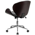 thumbnail image 5 of Flash Furniture Mid-Back Mahogany Wood Conference Office Chair in Black LeatherSoft, 5 of 8