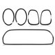 thumbnail image 2 of Lechas Traseras de Luz Trasera de la Luz Envolvente, 51137449209 Trimen Frontal de Rejilla Frontal 5 PCS Negro negro para F55 F55 F56 F57 LCI2 2022-2024, 2 of 7