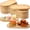 Bamboo, variant on 12 Pcs Wood Serving Trays 10 and 12 Inch Charcuterie Boards Oval Wooden Plates Serving Platter Cheese Dinner Plates Bulk for Dessert Snack Bread Fruit Appetizer Dishes