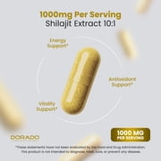 Premium Shilajit Pure Himalayan Capsules for Men 1000mg Per Serving (150 Capsules) - Third Party Tested, Non-GMO & Vegan Safe