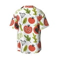 thumbnail image 2 of Wukai Tomatoes Men's Casual Short-Sleeve Button Down Shirt - Lightweight Summer Dress Shirt for Daily Wear-4X-Large, 2 of 7