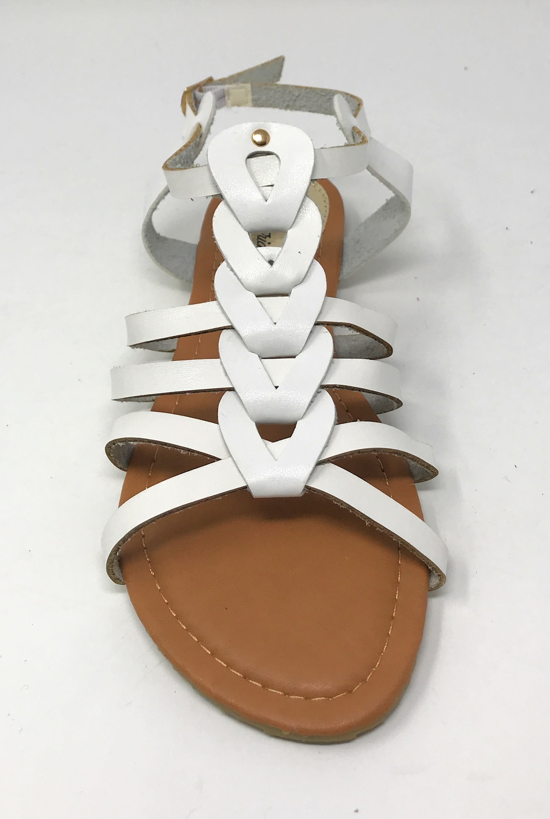 Victoria K Women's Gladiator Multi Loops Braid Sandals