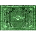 thumbnail image 1 of Ahgly Company Indoor Rectangle Persian Emerald Green Traditional Area Rugs, 6' x 9', 1 of 4
