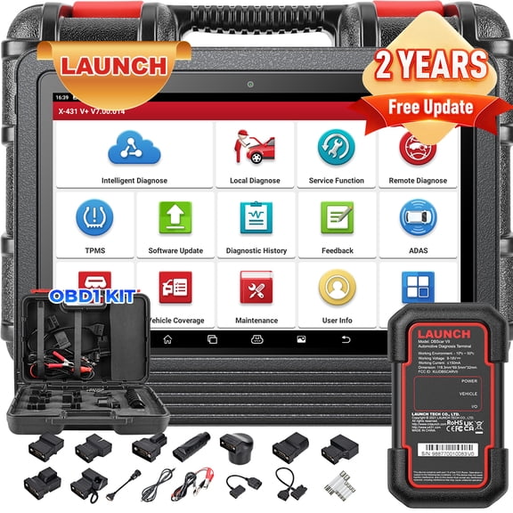 10.1'' Bidirectional Scan Too LAUNCH X431 PRO3 V  5.0, ECU C0ding, 55  Services, All Systems Diagnostics, OEM Topology Map