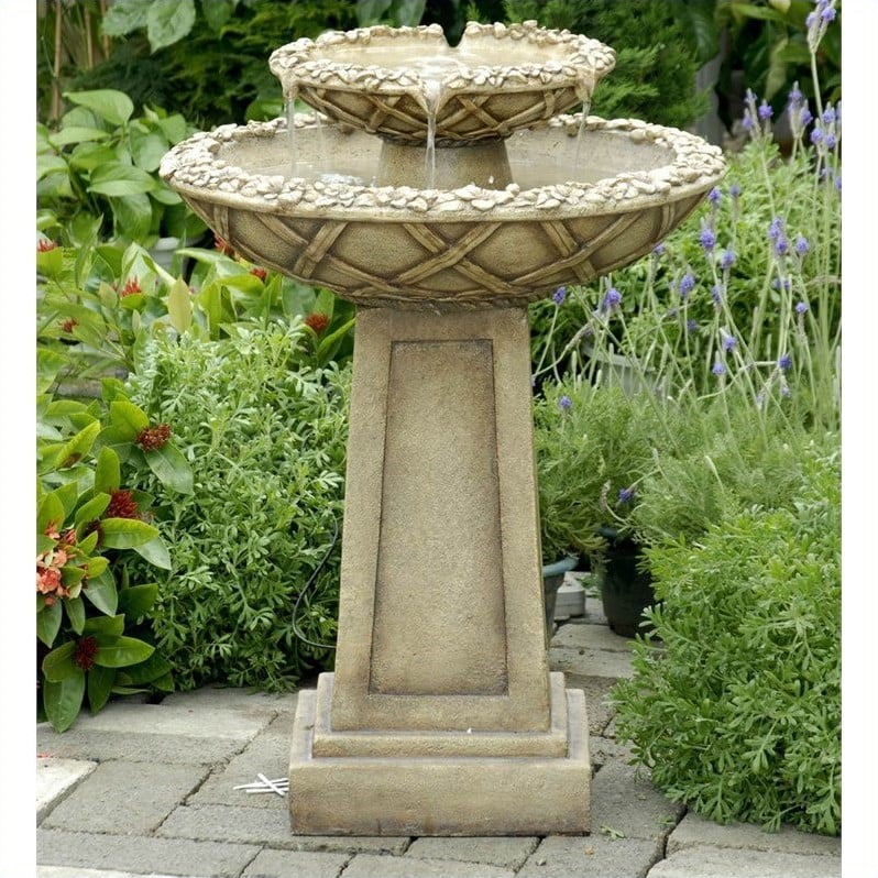 Pump Included High Weatherproof 28 In Details about   Boy and Girl Water Outdoor Fountain 