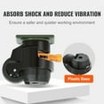 thumbnail image 3 of VEVOR Leveling Casters, Set of 4, 1100 lbs Total Load Capacity, 2 inches, Heavy Duty with Upgraded Handle Design, 360 Degree Swivel Caster Wheels, Adjustable Casters with Feet for Workbench, Machine, 3 of 9