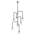 thumbnail image 6 of 7 Light Chandelier Frame Finish Matte Black + Foundry Brass, 6 of 7