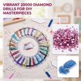 thumbnail image 3 of 20000 Pcs 20 Colors Pearl Art Painting Diamond Beads Refill Pack,Flat Back Round Resin Drills & Rhinestones for 5D Diamond Art Kits,DIY Craft Kit Accessories,20000, 3 of 8