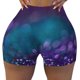 thumbnail image 2 of Fotbe Purple and Green Glitter Shorts Sin Costuras – Shorts Deportivos de Cintura Alta para Mujer, Elásticos para Gimnasio, Yoga, Running o Ciclismo-Large, 2 of 8