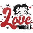 thumbnail image 2 of Boy's Betty Boop Love Yourself Graphic Tee White Large, 2 of 4