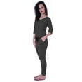 thumbnail image 4 of Moomaya Womens Plain Nightwear Set w/ Pyjama Cotton Sleepwear 2 Pcs Nightdresses, 4 of 8