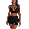thumbnail image 1 of Traje de baño tankini dividido para mujer Traje de baño con bloques de color Traje de baño de dos piezas para mujer Trajes de baño tankini para mujer Traje de baño de 2 piezas para mujer Trajes de bañ, 1 of 8