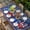 Blue, variant on Red Blue 4th of July Table Cloths for 5 Foot Rectangle Tables, Independence Day Stars Gnomes Patio Waterproof Elastic Fitted Tablecloths, Washable Rectangular Table Cover for Camping