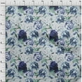 thumbnail image 4 of oneOone Polyester Spandex Dark Blue Fabric Floral Sewing Craft Projects Fabric Prints By Yard 56 Inch Wide-XO, 4 of 6