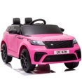 thumbnail image 2 of 12V Battery Powered Ride On Car, Licensed Land Rover Electric Vehicles Ride on Toys for Boys Girls, Pink, W16552, 2 of 11