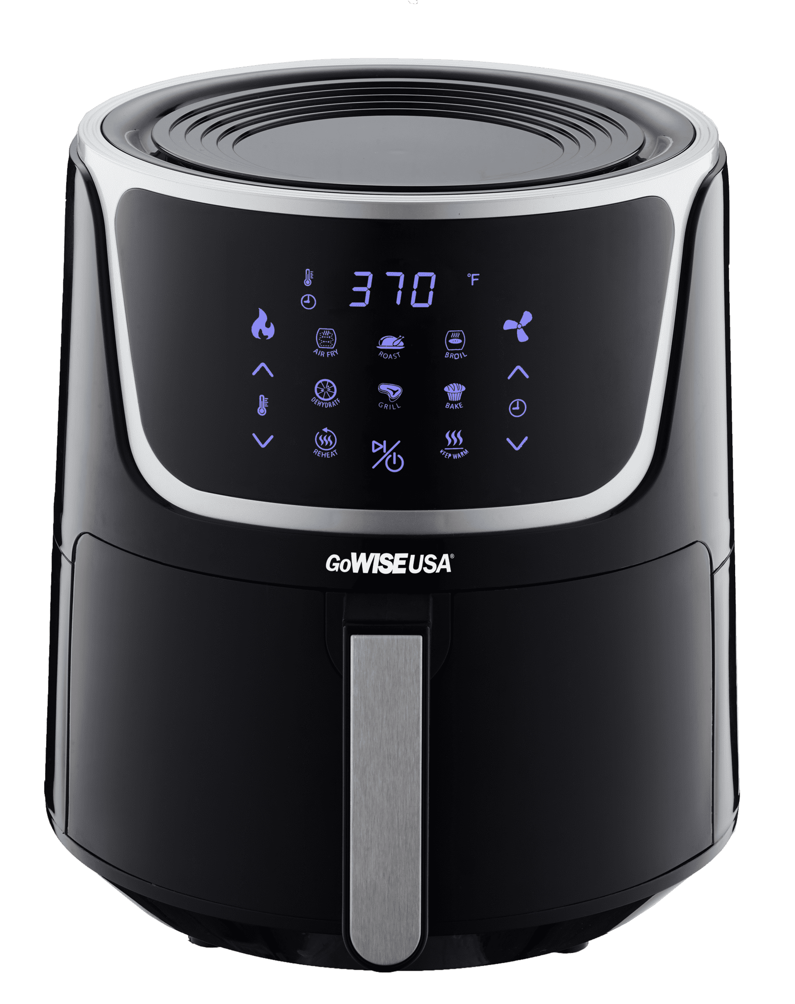 GoWISE USA 7Quart Air Fryer with Dehydrator & 3 Stackable Racks + 1