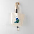 thumbnail image 6 of CafePress - Beautiful Blue Peacock Tote Bag - Unisex Canvas Tote Bag, Beige, 1-Piece, 6 of 8