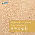 thumbnail image 4 of Guard Shield Lonas Heavy Duty Plus Impermeable 20X40 pies Beige/Caqui Cubierta de lona de poliéster gruesa multiusos 12Mil, 4 of 5