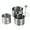A, variant on YAOMOBB Kitchen Tools Round Stainless Steel Cold Dish Hotel Accessory with Push Board