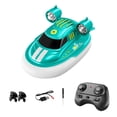 thumbnail image 4 of KLKCMS 1/32 Mini RC Boat Whole Body Waterproof Double Motor for Children Kids Pools Green, 4 of 9