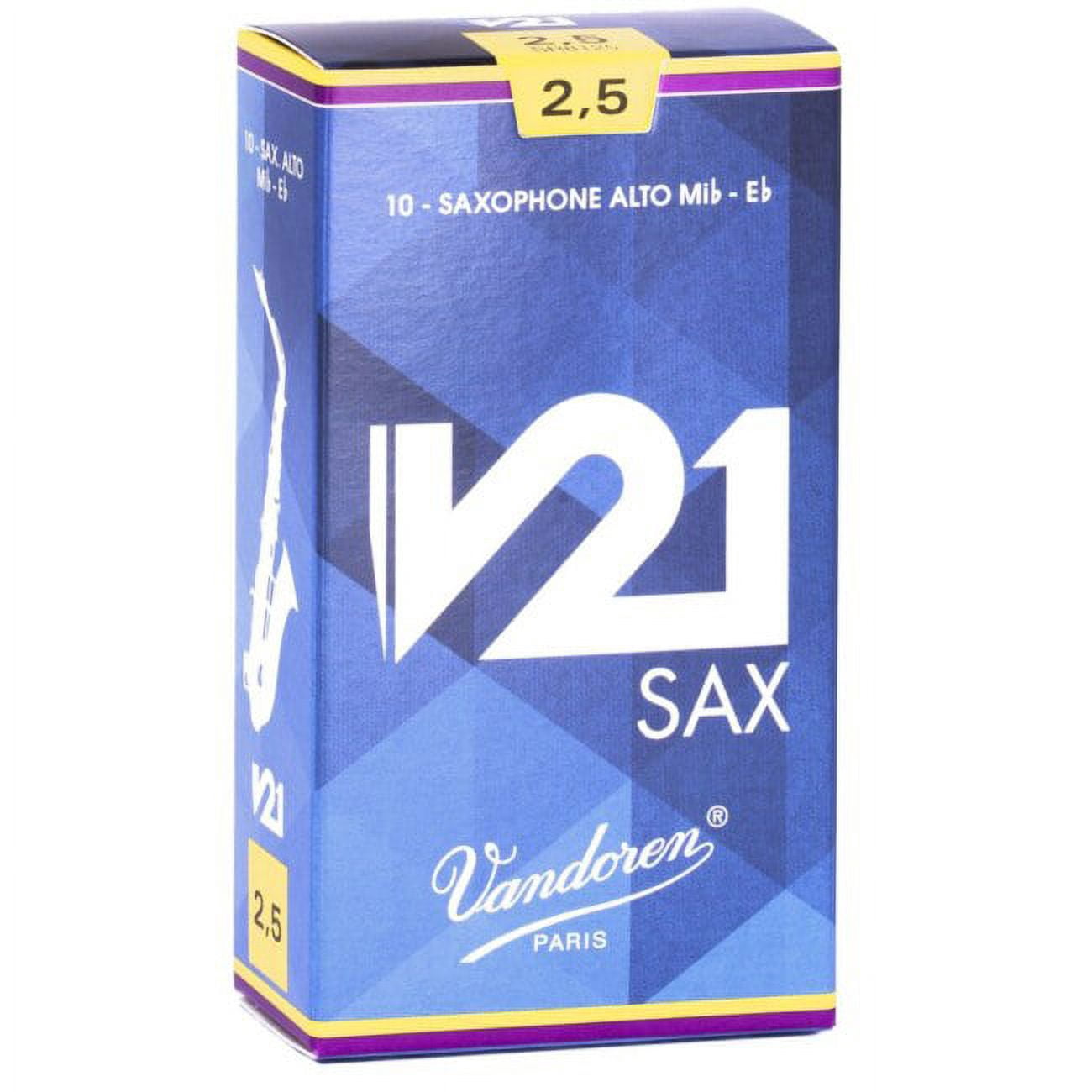 Vandoren Alto Sax V21 Reeds Strength #4; Box of 10