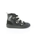 thumbnail image 3 of Demonia SNEEKER-225 Men's 1 1/2" Platform Rubber Sole High Top Buckle Straps Creeper Shoes Sneakers, 3 of 5
