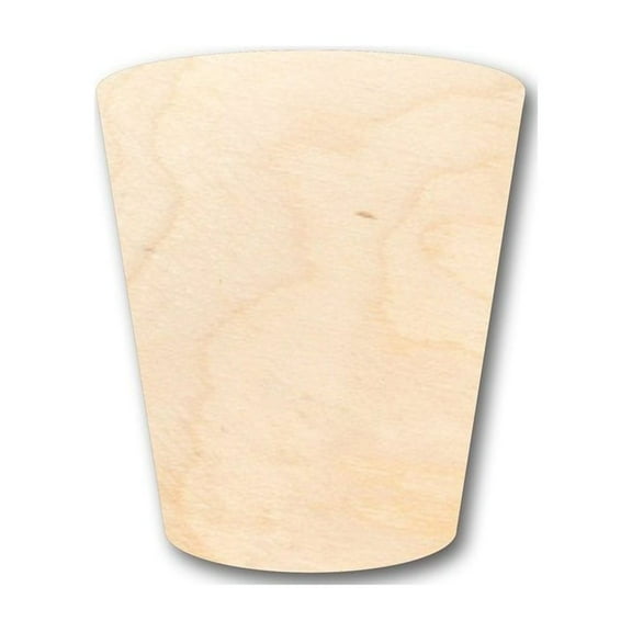 Unfinished Wood Beer Shot Glass Shape - Bar Decor - Craft - up to 46" DIY 18" / 1/4"