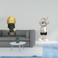 thumbnail image 2 of Estatua de mujer africana,Estante de oficina con estatua de mujer africana,Adorno de figura de resina delicado para el hogar,Figura de escritorio,Estante con estatua de astronauta para, 2 of 8