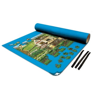 Jtween Roll Jigsaw Puzzle Storage Mat Felt Cloth Storage Puzzles Pad Board 1500-3000 Pieces Puzzle Saver Felt Pad Game Pad, Gray