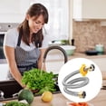 thumbnail image 6 of The faucet supply line is threaded inside, and the faucet hose connects the kitchen bathroom sink to the water supplystyle:style3;, 6 of 7