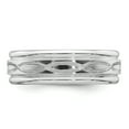 thumbnail image 3 of 925 Sterling Silver 7mm Polished Fancy Band Ring Size 8.5, 3 of 7