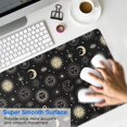 thumbnail image 4 of Long Mouse Pads for Desk,Black Gold Sun Moon Eye Star Pattern Desk Mats on Top Of Desks, Desk Mouse Pad Extra Large with 3mm Non-Slip Base and Stitched Edge for Gaming,Office,Work,Home 31.5"x15.7", 4 of 6