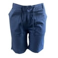 thumbnail image 3 of Tungbrin Men's Cotton Linen Shorts Casual Beach Shorts with Pocket 9 Inch Inseam Lightweight Drawstring Summer Shorts, 3 of 3