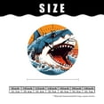 thumbnail image 2 of 10 Inch Wall Clock Battery Operated Silent Clock Decorative for Office, Kitchen, Outdoor, Living Room，Creative Shark attack Cute Design, 2 of 4