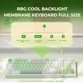 thumbnail image 3 of Teclado Gamer Inalámbrico LEOBOG x Aula K99 Verde Bluetooth, 3 of 5