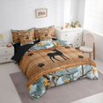 thumbnail image 2 of Feelyou Farmhouse Deer Bedding Comforter Set 7-Piece, Camouflage Full Bedding Set, 2 of 7