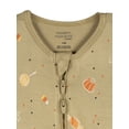 thumbnail image 2 of Modern Moments by Gerber Neutral Two-Way Zip Halloween Viscose Sleep ´N Play Footed Pajama , Sizes Newborn - 6/9 Months, 2 of 7
