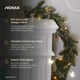 thumbnail image 2 of NOMA 9' Pre-Lit Flocked Frosted Fir Christmas Garland, 35 Warm White Lights, 2 of 6