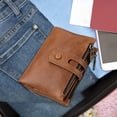 thumbnail image 1 of Cartera con bloqueo RFID Yinane Tarjetero Plegable Marrón, 1 of 8