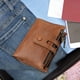 thumbnail image 1 of Cartera con bloqueo RFID Yinane Tarjetero Plegable Marrón, 1 of 8