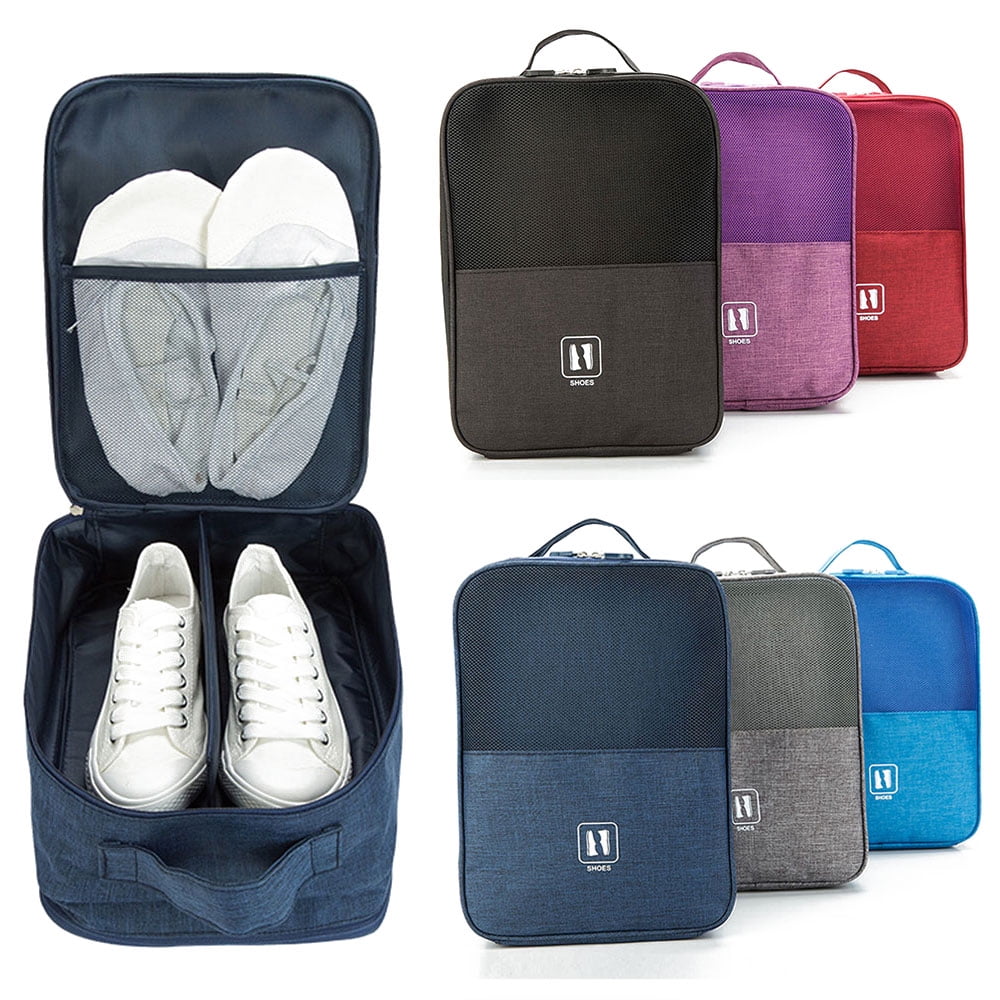Black Details about   Portable Travel Shoe Bags Organizer Waterproof Nylon Space Saving Storage