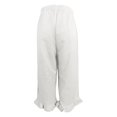 thumbnail image 5 of iHPH7 Travel Pants Women Pull On Pants for Women Capri Pants for Women Ruffle Pants Women Fall Outfits for Women Fall Clothes Palazzo Pants for Women White S, 5 of 5