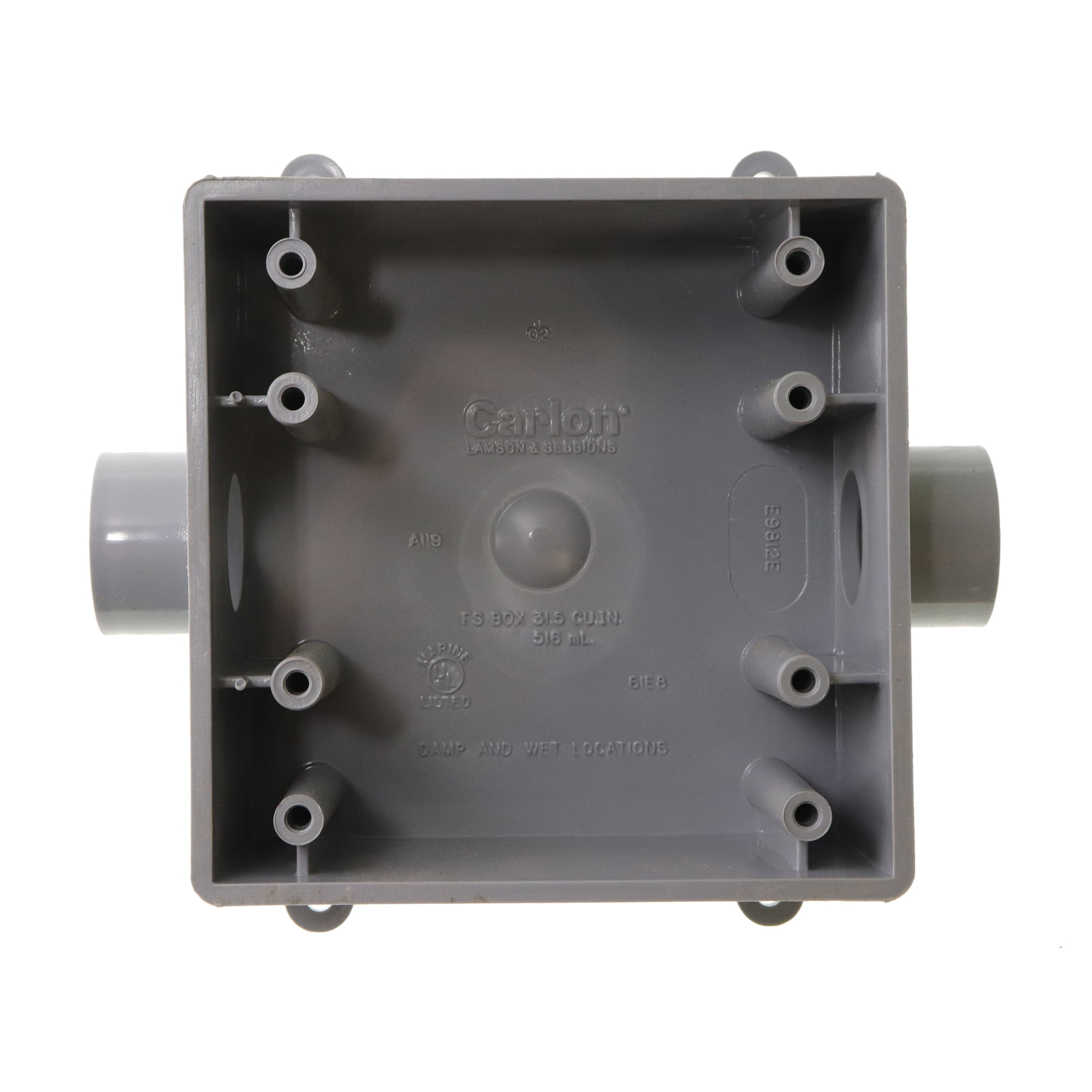 Carlon E9812E 3/4-Inch 2FSC Weatherproof 2-Gang Non-Metallic Conduit Switch...